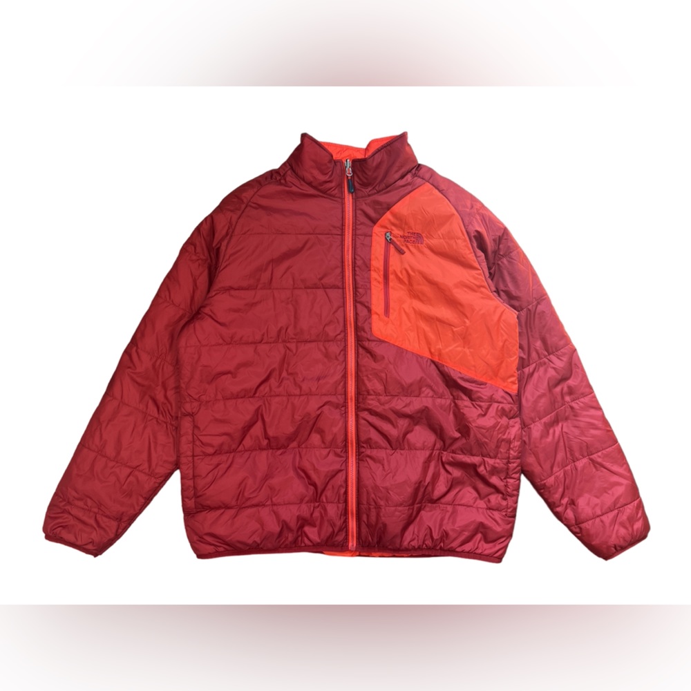 The North Face Puffer Jacket Mens Size XXL Orange Lightweight Winter Ski